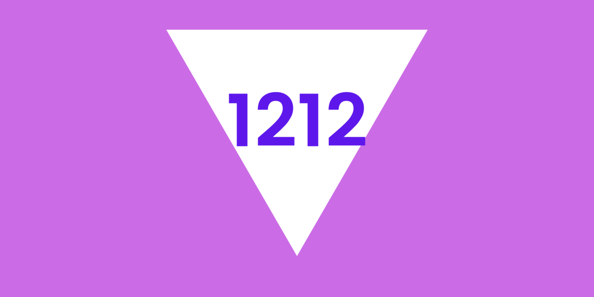 fundo roxo com numero 1212 em rosa