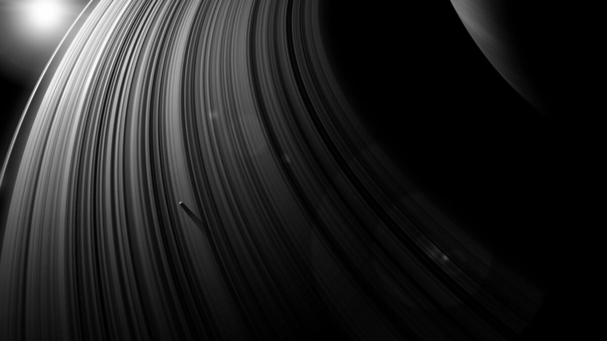 Anéis de Saturno.
