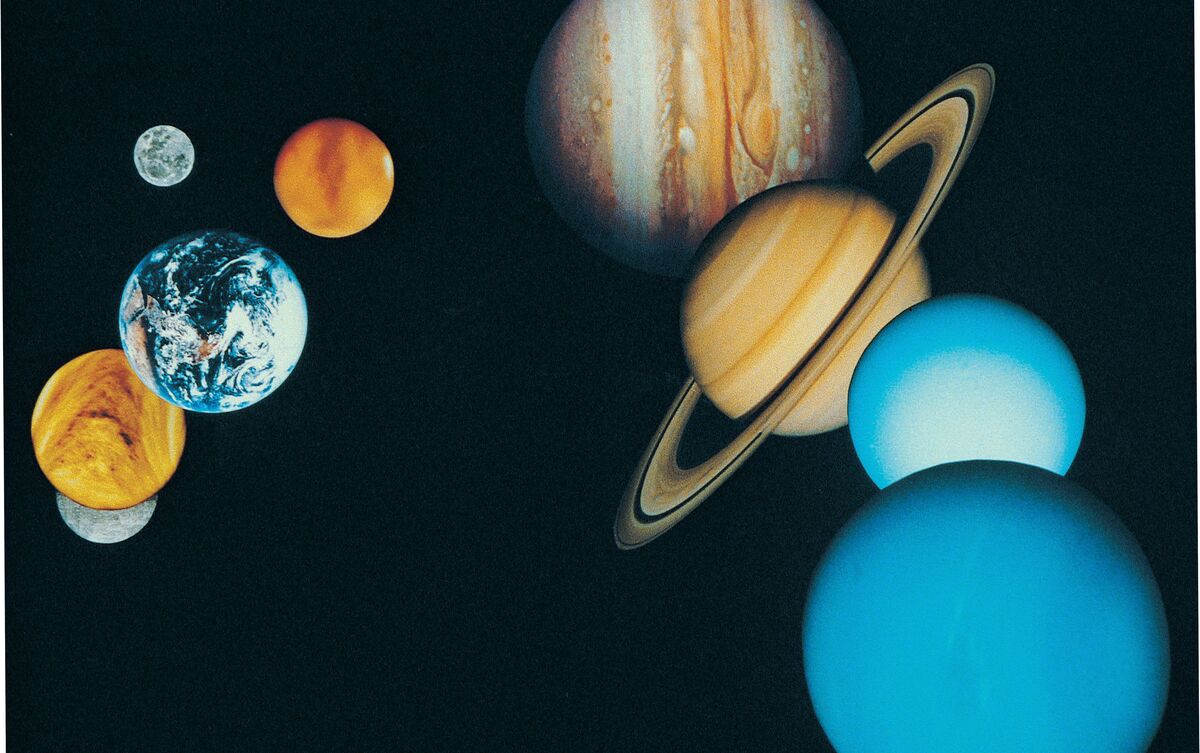 Planetas do sistema solar.