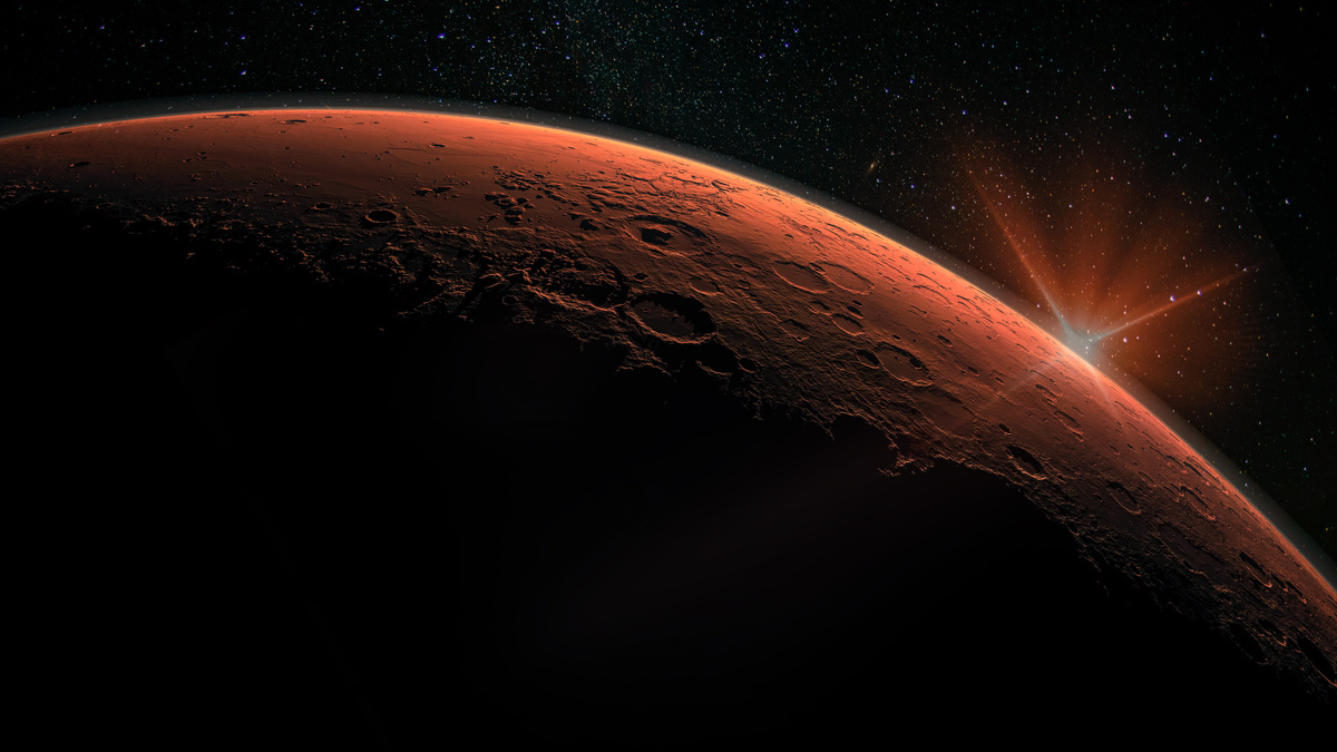 Imagem da NASA de superfície de Marte