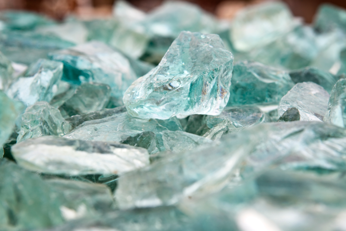 Pedras cristal.