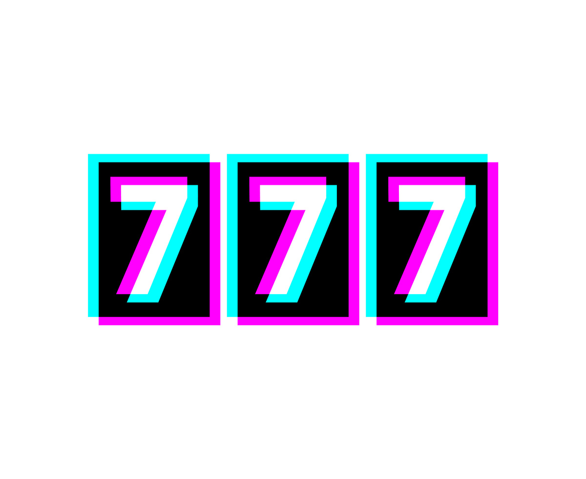 Número 777 em neon