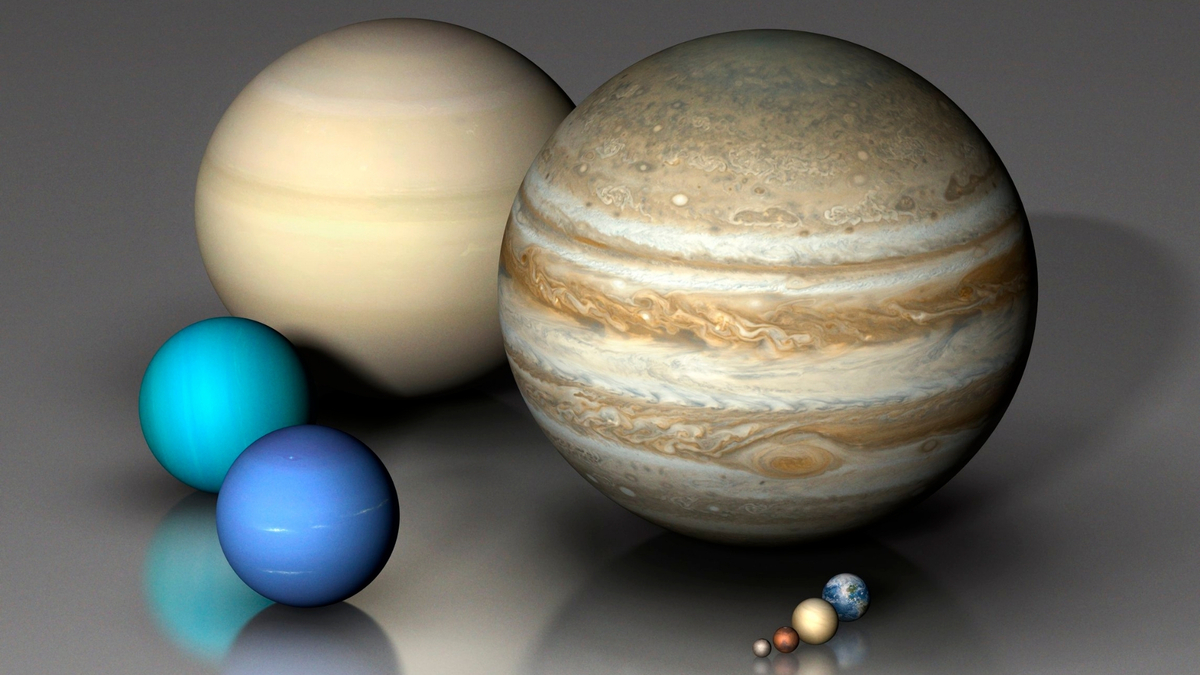 Planetas do sistema solar.