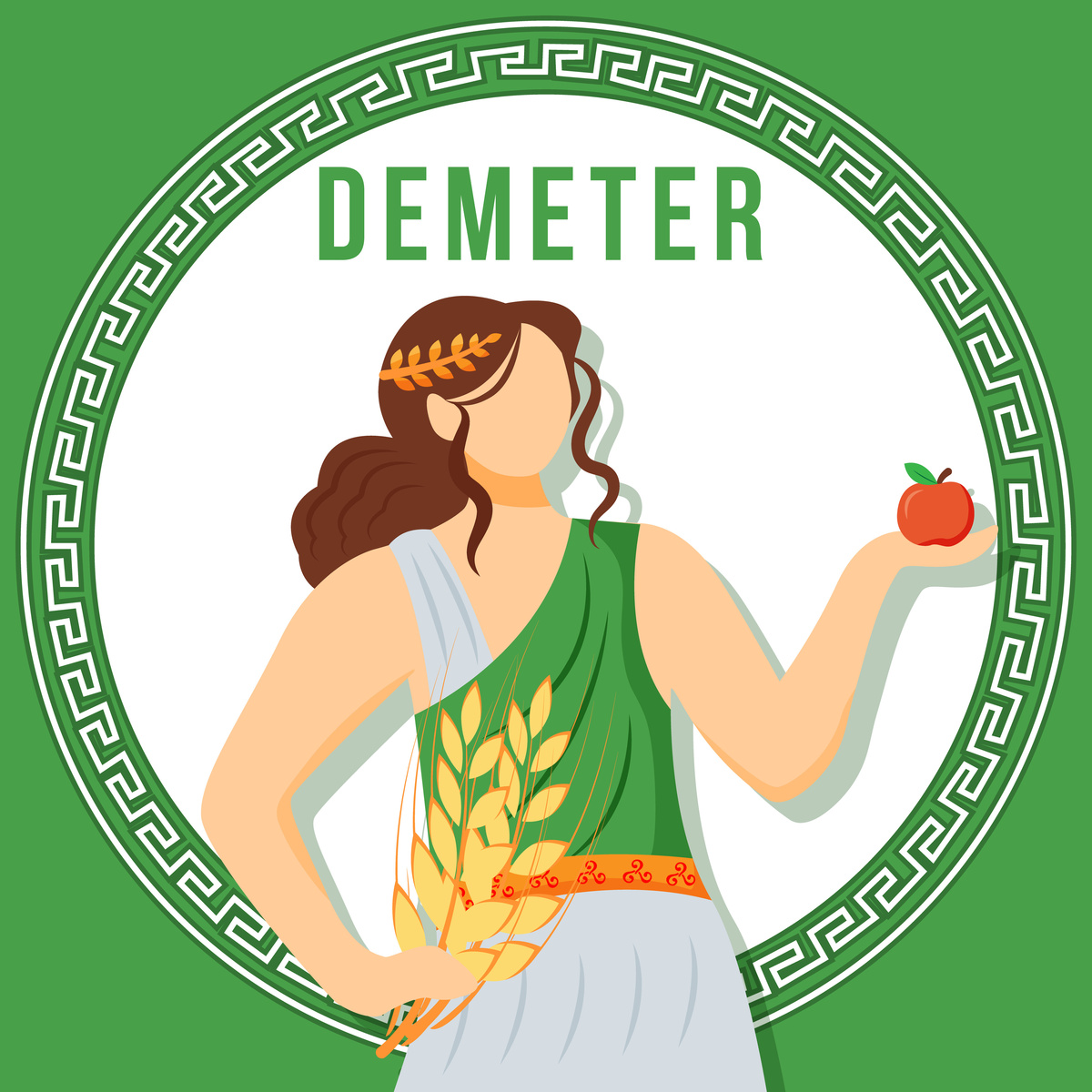 Representação da deusa demeter