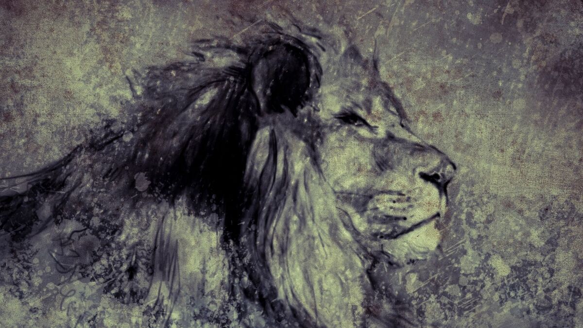 Ilustração de um Leão.