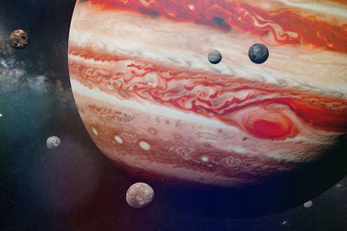 Planeta Júpiter. 