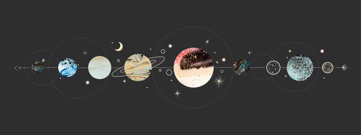 Ilustração dos planetas