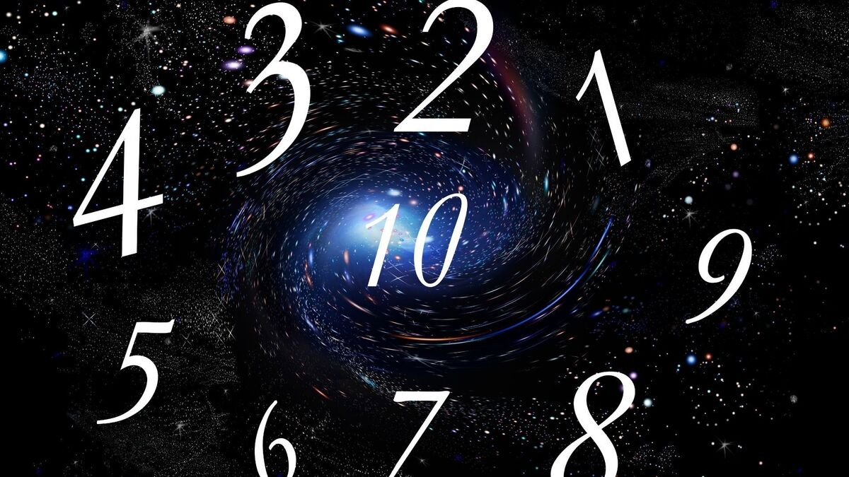 Números no espaço sideral.
