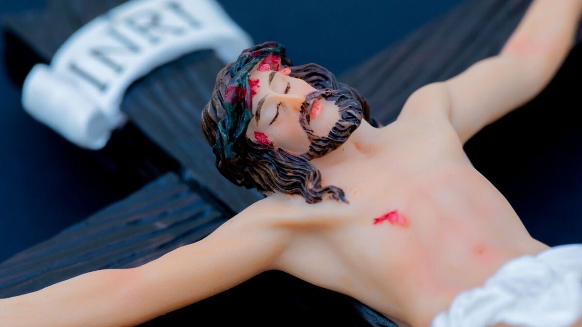 Imagem de jesus crucificado.