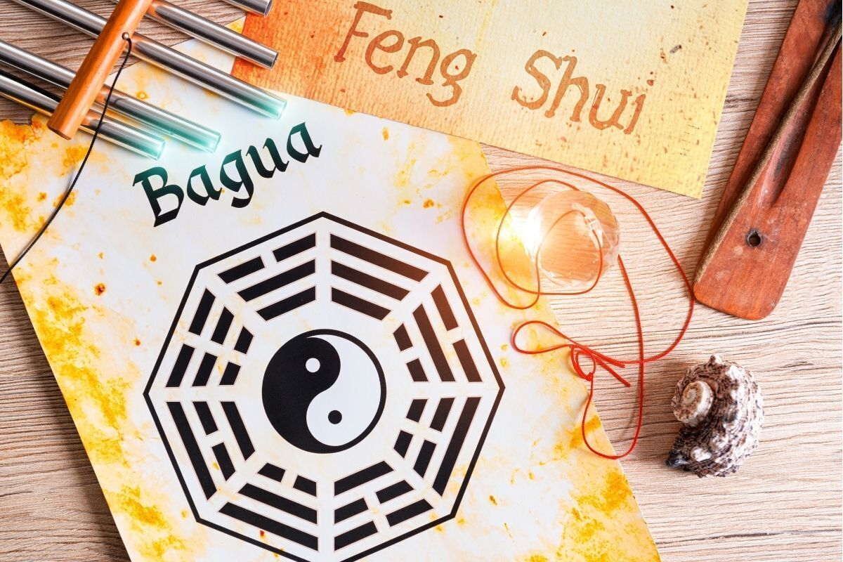 Imagem do mapa Baguá, conceito do Feng Shui