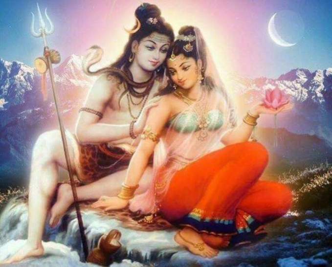 Ilustração de Shiva e Shakti