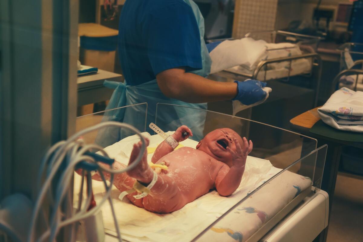 Bebê recém nascido. 