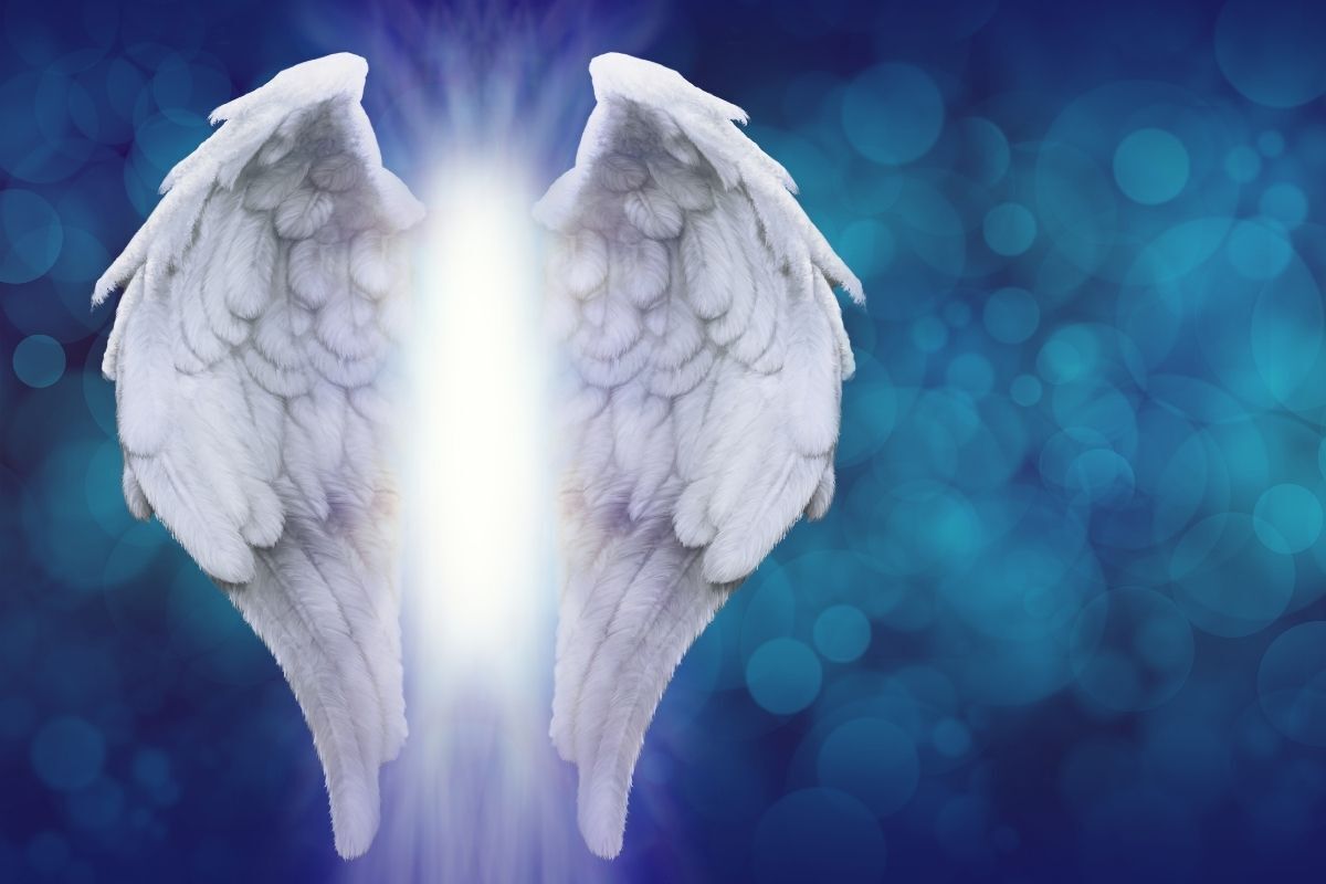 Ilustração das asas de um anjo