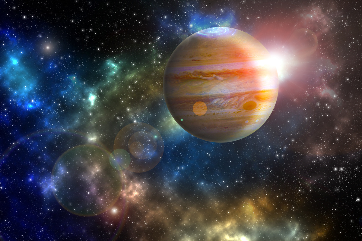 Ilustração do planeta Júpiter