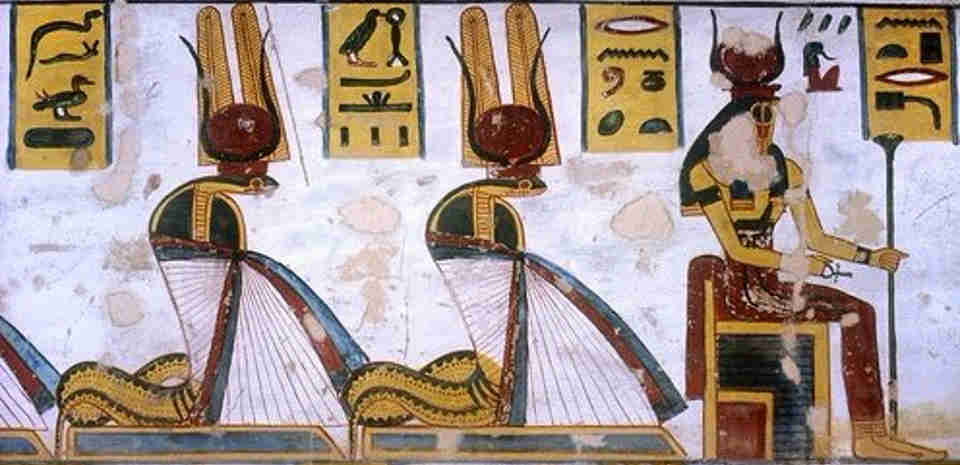 Pinturas da Deusa egípcia Renenutet
