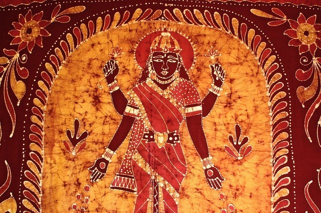 Ilustração da Deusa Lakshmi