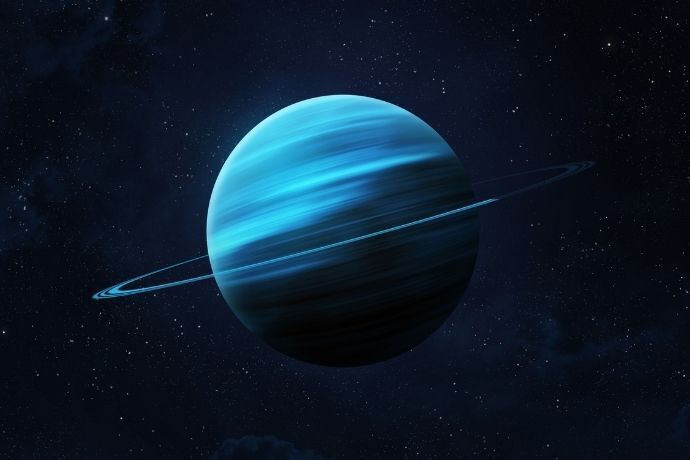 Ilustração do planeta Urano