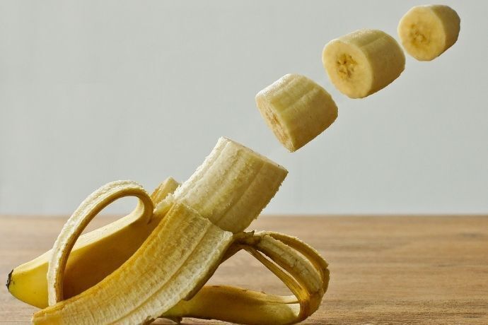 Banana cortada 