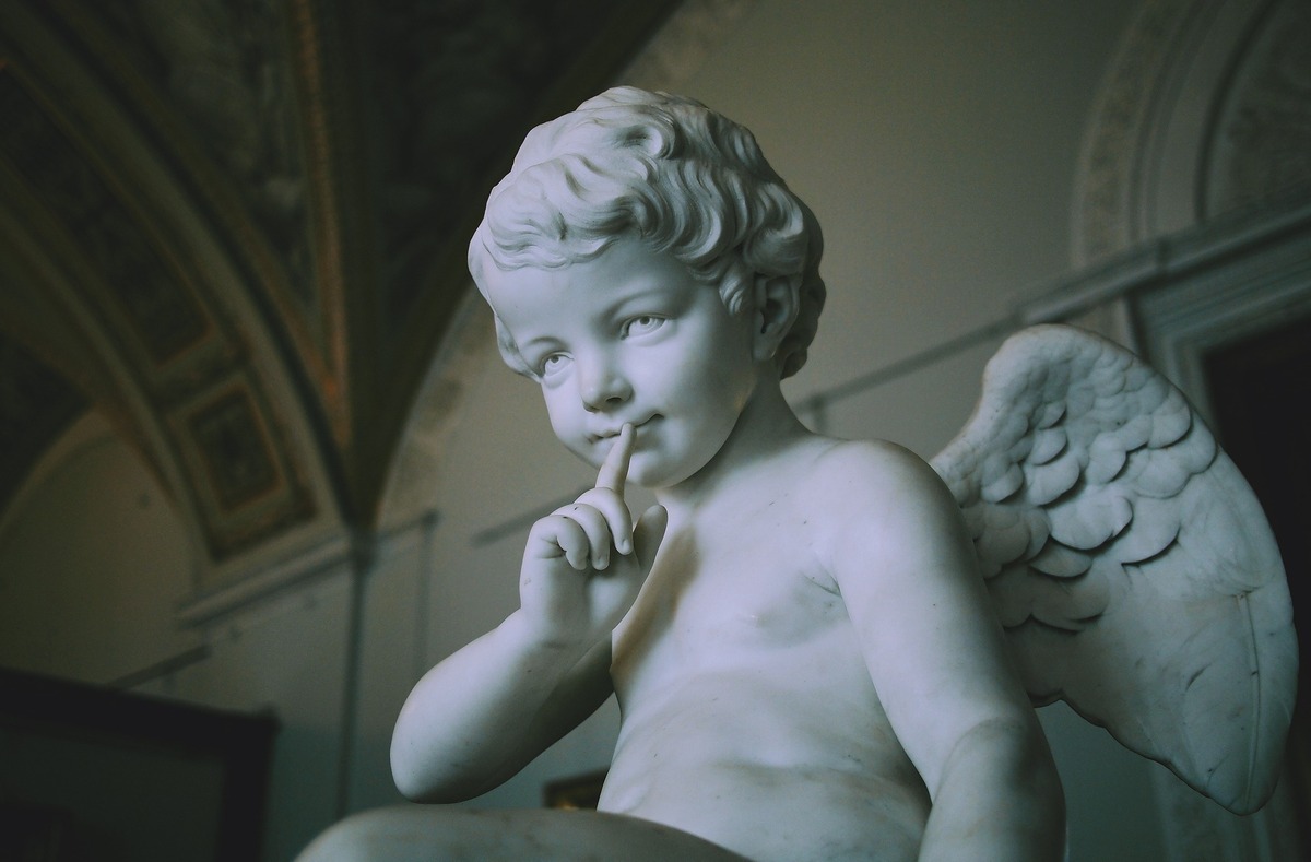 Estátua de anjo. 