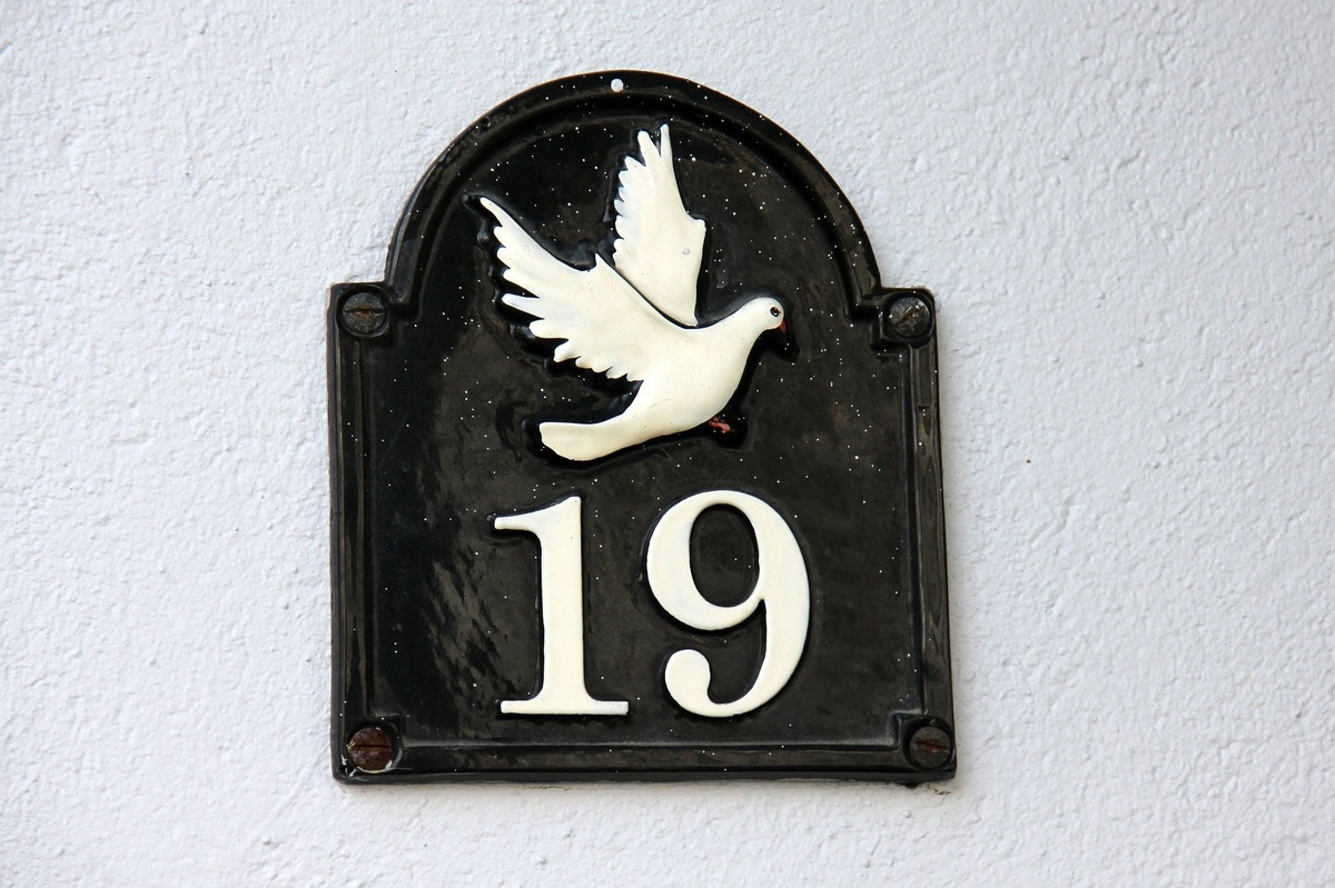 Número 19 em porta