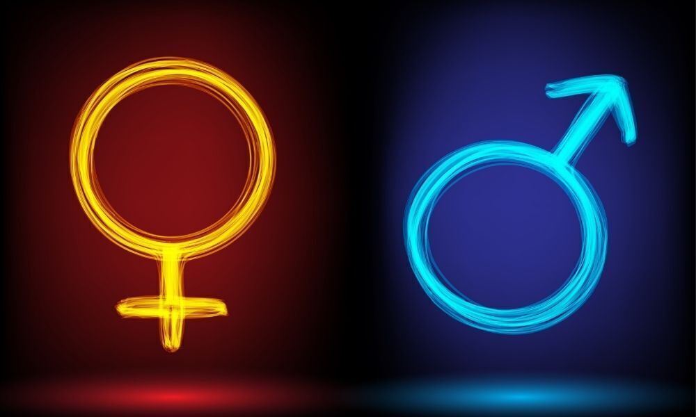 simbolos dos gêneros feminino e masculino