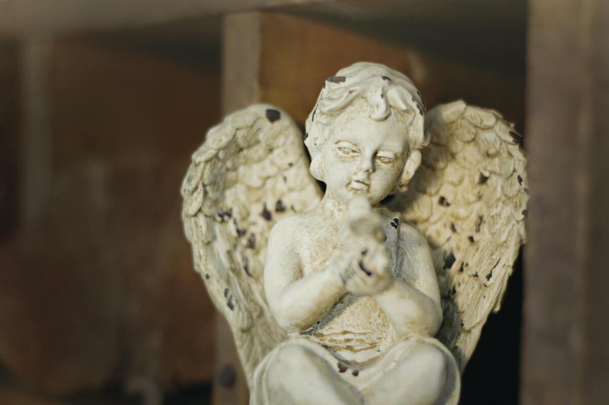 Estátua de um anjo.