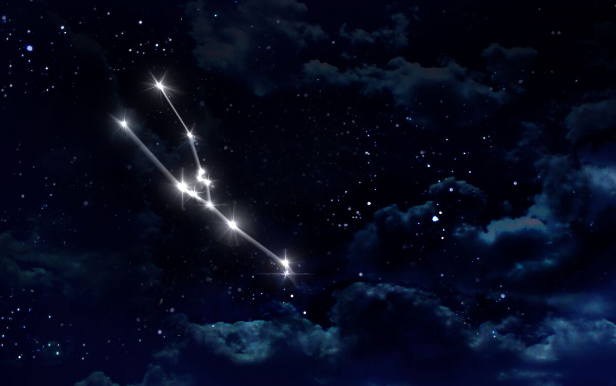 Constelação do signo de Touro no céu.