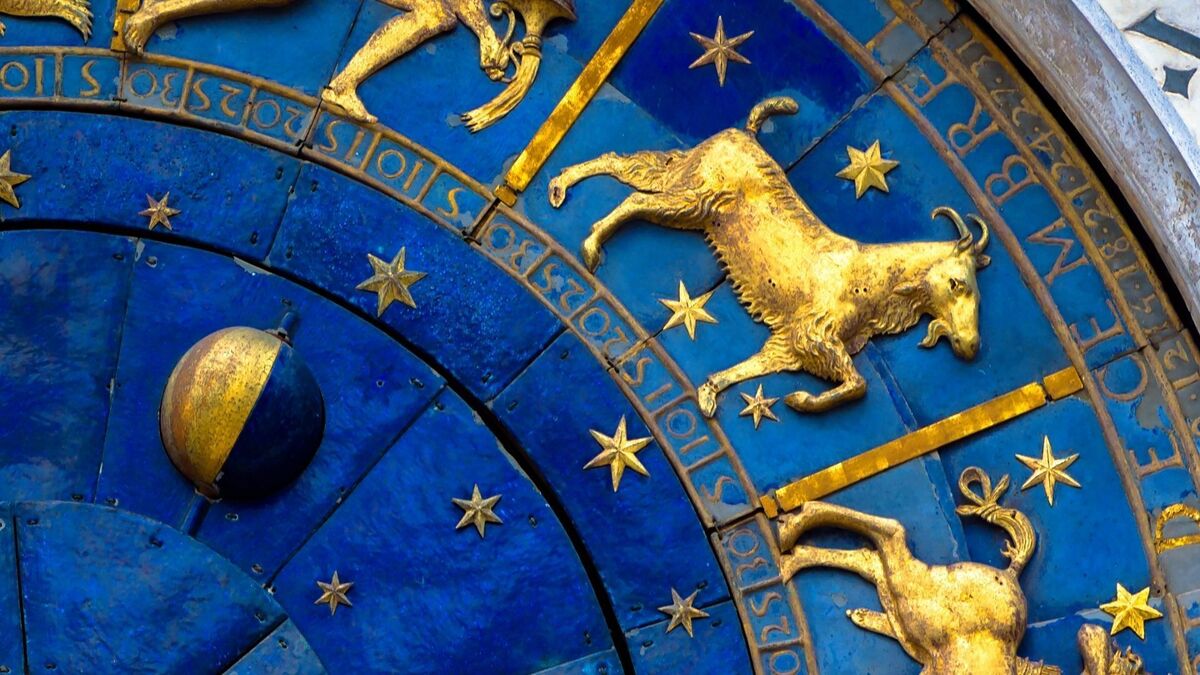 Astrologia com o símbolo de Capricórnio.