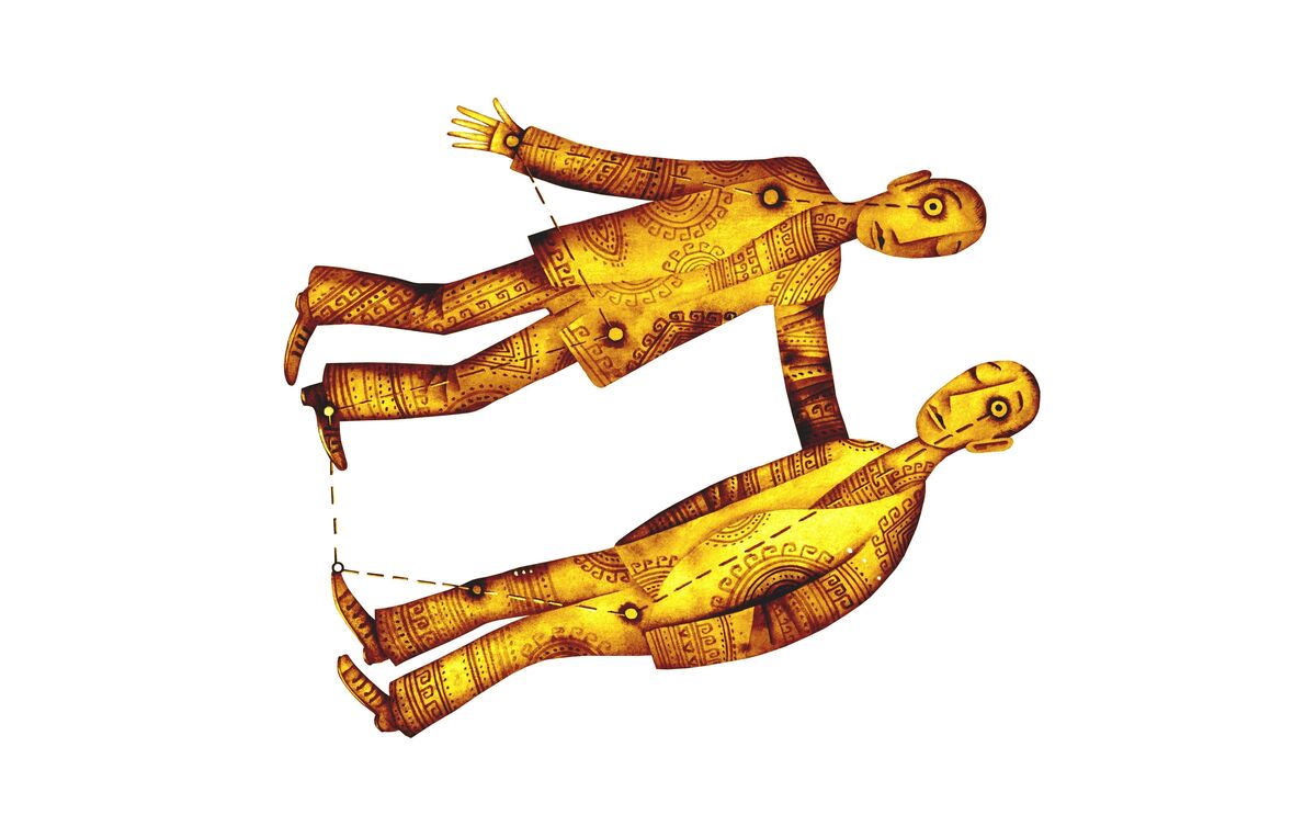 Ilustração do signo de Gêmeos.