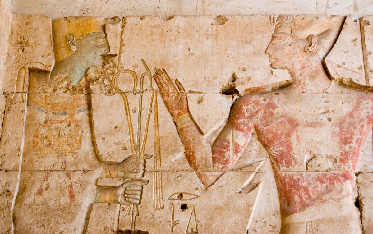 Pintura do deus Ptah.